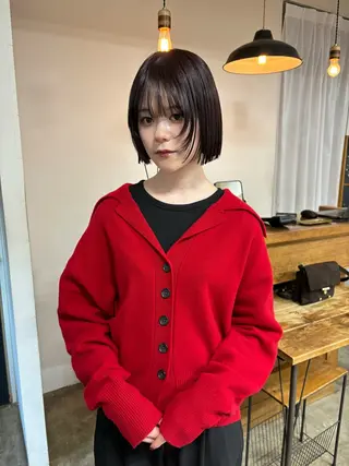 ミディアム カラー ボブ&韓国レイヤー/ 艶カラー♡TOMOEのヘアスタイル
