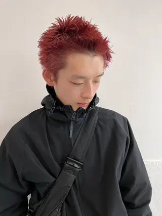 ショート カラー メンズ メンズ専門ブリー チカラー⚡️リュウジのヘアスタイル