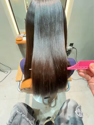 ミディアム 安岡 稜太のヘアスタイル