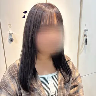 セミロング 横浜シールエクステ 韓国エクステみさきのヘアスタイル
