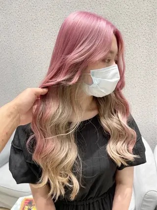 ロング カラー 高村 茉耶のヘアスタイル