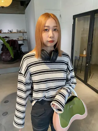 ミディアム カラー 聖 来のヘアスタイル