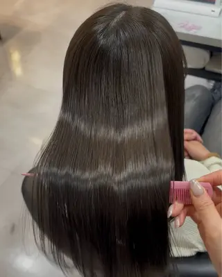 ロング カラー 赤み消し透明感🤍 髪質改善🌙/伽音のヘアスタイル