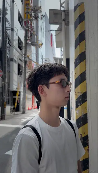 ショート パーマ メンズ 大阪茶屋町 メンズカット関田拳のヘアスタイル