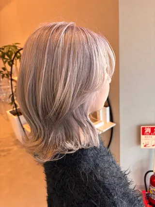 セミロング ［ステレオ知立］岡田 ウルフ✂️のヘアスタイル