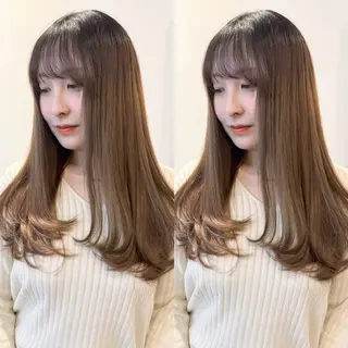 セミロング Kurumi🌙韓国 レイヤー/艶感カラーのヘアスタイル