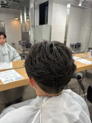 ショート パーマ指名率No1 メンズ特化ケイトのヘアスタイル