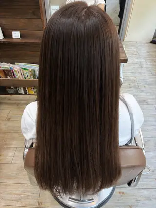 ロング 平野 友誠のヘアスタイル