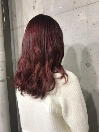ミディアム カラー パーマ ヘアアレンジ メンズ キッズ ネイル マツエク・マツパ サロンドミルク 渋谷高比良のヘアスタイル