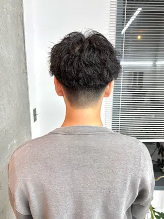 ショート パーマ メンズ パーマ/暖色/ボブ イワタテ🇰🇷のヘアスタイル