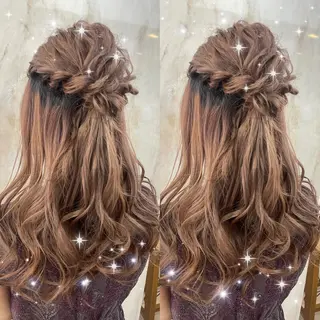 ヘアアレンジ 🦋ami/浦和 ブリーチ/韓国🦋のヘアスタイル