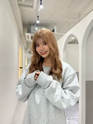 ロング カラー レイヤー/ブリーチ iwamiya岩見谷のヘアスタイル