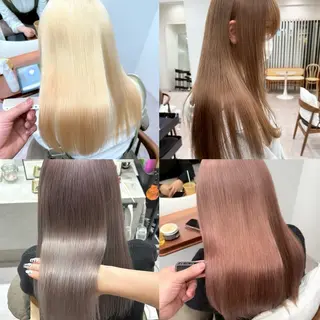 ロング カラー 立川 🫧 ブリーチ 艶髪カラー🧸✨️のヘアスタイル
