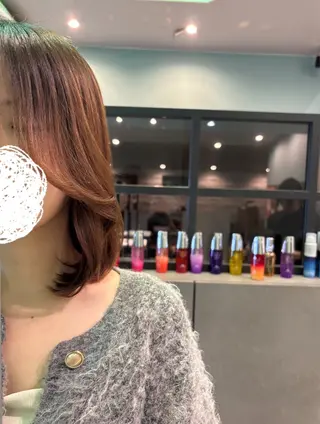 ミディアム 🫧古田 穂香🫧パーマモデルのヘアスタイル