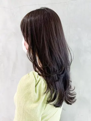 セミロング カラー パーマ ヘアアレンジ ITbyALBUM 八王子店のヘアスタイル