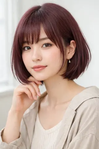ショート カラー アクツ シズカのヘアスタイル