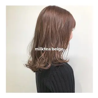ミディアム カラー レイヤーボブ/ボブ 仲川和人のヘアスタイル