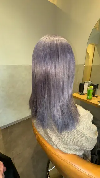 セミロング カラー 札幌ブリーチカラー/ ダブルカラー/ドイのヘアスタイル