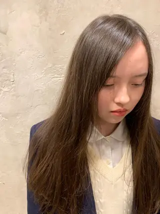 ロング カラー ヘアアレンジ ボブパーマコテ巻き風 パーマNo1深江秀平のヘアスタイル