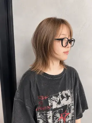 ミディアム 中山 柊佑のヘアスタイル