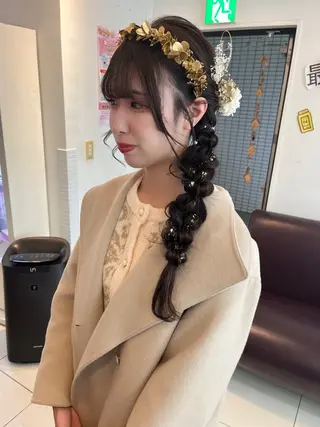 ロング ヘアアレンジ アレンジ&ショート 💙YUKINOのヘアスタイル