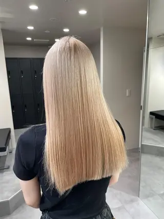 ロング カラー ボブ/レイヤーカット 縮毛矯正/コウキ新宿のヘアスタイル