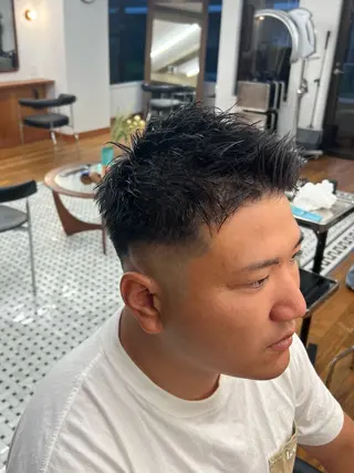 ショート メンズ メンズカット✂️ スキンフェード伊藤陸のヘアスタイル