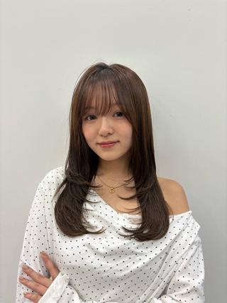 セミロング 💗韓国ヘア/髪質改 善💗若菜あいこのヘアスタイル