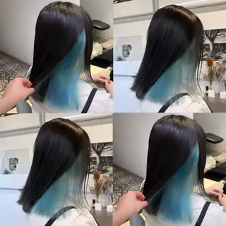 ミディアム カラー カジュアルを女っぽく 𝗮𝘆𝗮𝗰𝗼のヘアスタイル