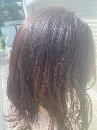 ミディアム カラー ヘアアレンジ お任せヘア☘️☘️ 及川渚のヘアスタイル