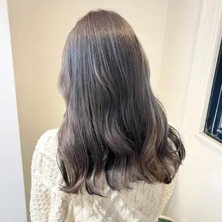 セミロング カラー 髪質改善/韓国ヘア 顔まわり特化yutoのヘアスタイル