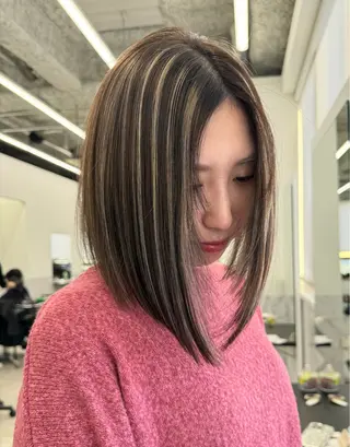 ミディアム 守山区/カット モデル募集/後藤愛空のヘアスタイル