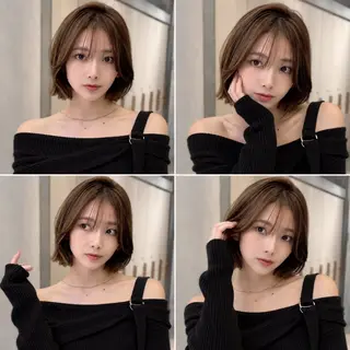 ショート カラー パーマ 🦋韓国風レイヤー/ 艶髪矯正🦋凛太郎のヘアスタイル