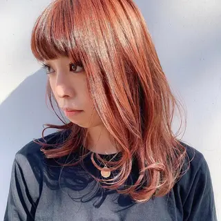 ミディアム カラー 中川 竜誠のヘアスタイル