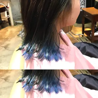 ミディアム カラー パーマ ヘアアレンジ メンズ キッズ ネイル マツエク・マツパ サロンドミルク 渋谷高比良のヘアスタイル