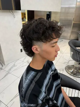 メンズ 海外ヘア 本田 有里のヘアスタイル