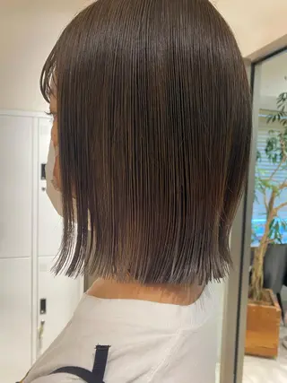 ミディアム 🐩透明感ミルクティ ーピンクニイナ🐩のヘアスタイル
