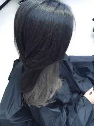 ショート ミディアム セミロング ロング カラー UNDER vr 【アンダーバー】のヘアスタイル