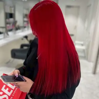 セミロング カラー ヘアアレンジ 🌈くれは🎨デザイ ン🌟ダメージレスのヘアスタイル