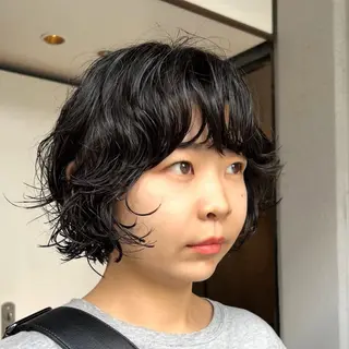 ショート 🦢パーマモデル 様募集中🦢AI🫧のヘアスタイル