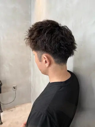 ショート メンズ 田中 叶夢のヘアスタイル