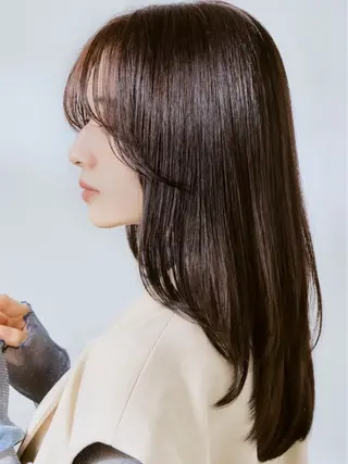 セミロング 【お悩み解決のプロ】 ハヤシタクミのヘアスタイル