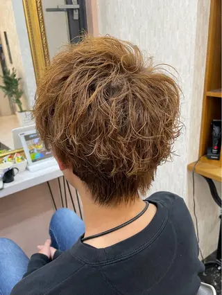 パーマ メンズ 髪質改善/縮毛矯正/ 梶原陸のヘアスタイル