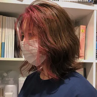 ミディアム カラー ♡MIHO♡ スタイリストのヘアスタイル