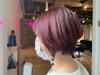 ショート 酸性ストレート/艶髪 ブリーチ/AIRIのヘアスタイル