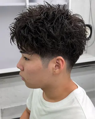 ショート パーマ メンズ メンズパーマ/矢場町 /NODE 下村透依のヘアスタイル