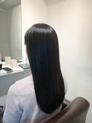 ロング パーマ ブリーチでもできる 縮毛矯正相原慎🌈のヘアスタイル