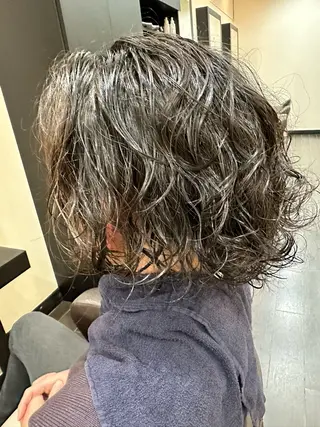 パーマ ナチュラルヘア 神田一瑳のヘアスタイル