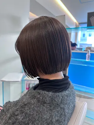 ショート カラー 松下仁美 /ボブ顔周りレイヤーのヘアスタイル