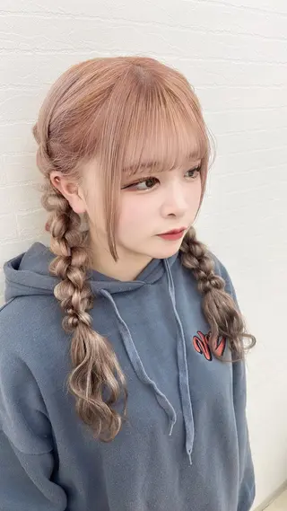 ロング ヘアアレンジ カラー/ヘアセット Nanami💗のヘアスタイル